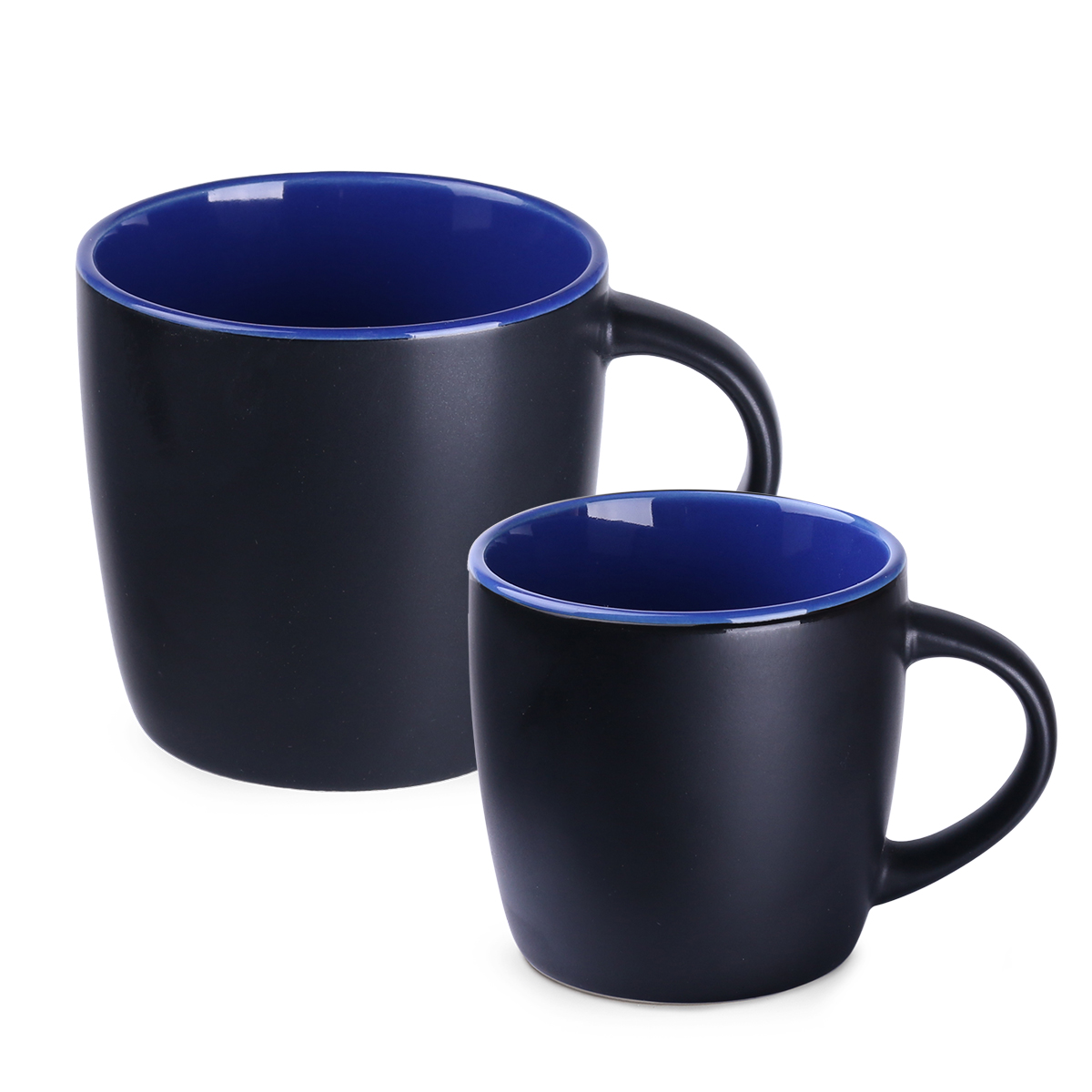 noir mat / réflexe bleu